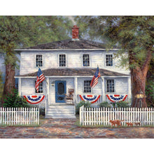 Load image into Gallery viewer, AB Diamond Painting - Full Round - White cottage (50*40CM)
