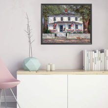Load image into Gallery viewer, AB Diamond Painting - Full Round - White cottage (50*40CM)
