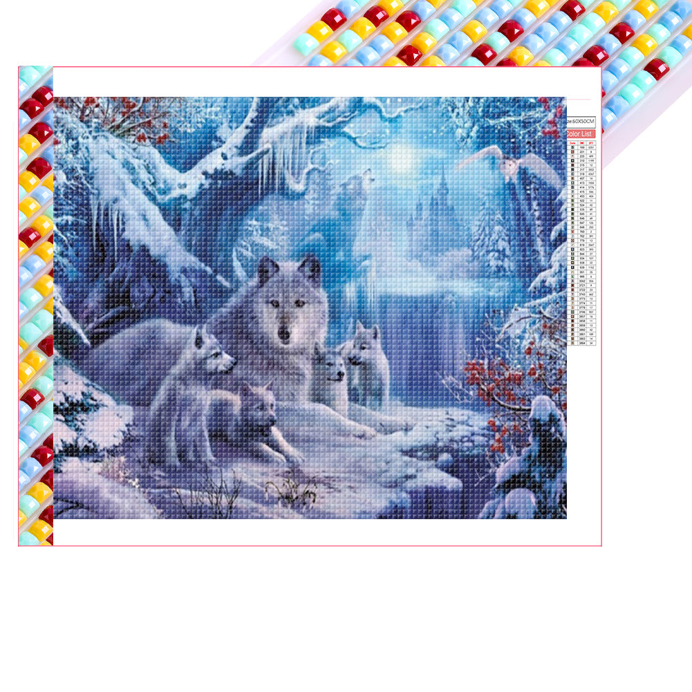 Diamond Painting - Full Square - Wolf (60*50CM)