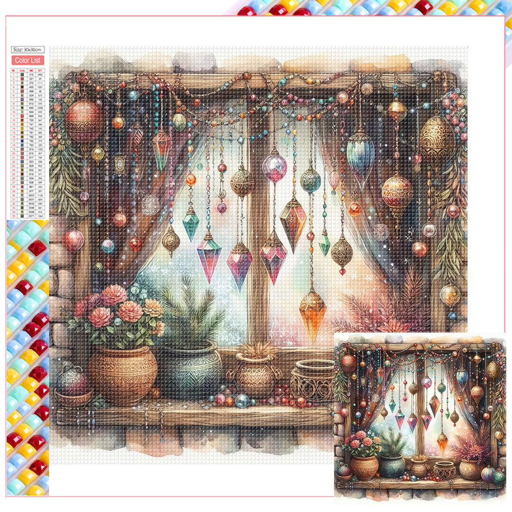 Diamond Painting - Full Square - Bohemian windowsill (30*30CM)