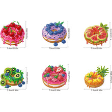 Load image into Gallery viewer, 6Pcs Acrylic Special Shape Cake Ice Cream Fridge Stickers for Fridge Whiteboards
