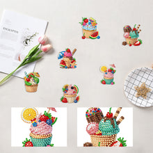 Load image into Gallery viewer, 6Pcs Acrylic Special Shape Cake Ice Cream Fridge Stickers for Fridge Whiteboards
