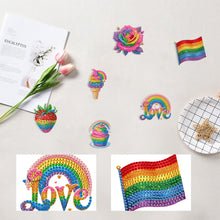 Load image into Gallery viewer, 6Pcs Acrylic Special Shape Cake Ice Cream Fridge Stickers for Fridge Whiteboards
