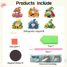 Load image into Gallery viewer, 6Pcs Acrylic Special Shape Cake Ice Cream Fridge Stickers for Fridge Whiteboards
