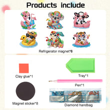 Load image into Gallery viewer, 6Pcs Acrylic Special Shape Cake Ice Cream Fridge Stickers for Fridge Whiteboards
