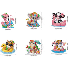 Load image into Gallery viewer, 6Pcs Acrylic Special Shape Cake Ice Cream Fridge Stickers for Fridge Whiteboards
