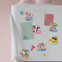 Load image into Gallery viewer, 6Pcs Acrylic Special Shape Cake Ice Cream Fridge Stickers for Fridge Whiteboards
