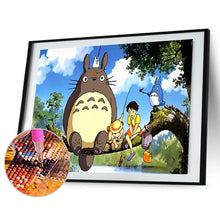 Load image into Gallery viewer, Diamond Painting - Full Round - Totoro sitting on a tree (50*40CM)
