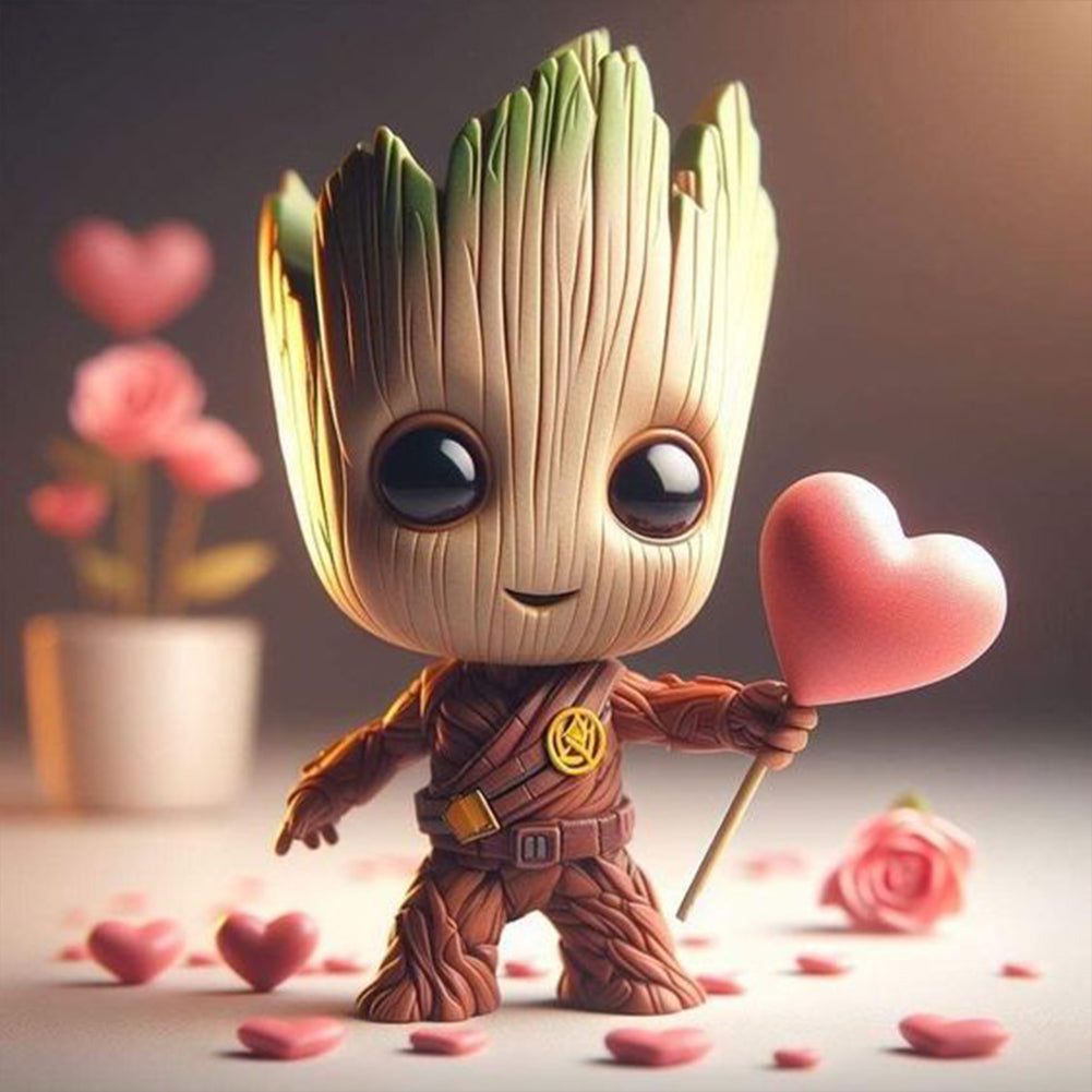 Diamond Painting - Full Round - Groot from the Galaxy (30*30CM)