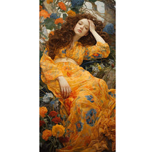 Load image into Gallery viewer, Diamond Painting - Full Round - Sleeping flower girl (40*80CM)
