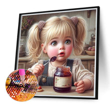 Load image into Gallery viewer, Diamond Painting - Full Round - Ponytail girl (40*40CM)
