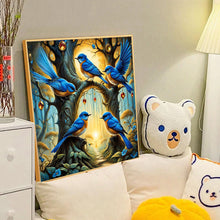 Load image into Gallery viewer, Diamond Painting - Full Round - Bluebird on a branch (40*40CM)

