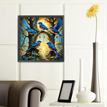 Load image into Gallery viewer, Diamond Painting - Full Round - Bluebird on a branch (40*40CM)
