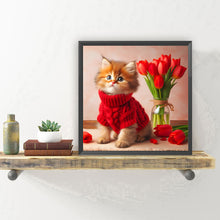 Load image into Gallery viewer, Diamond Painting - Full Round - Kitten (30*30CM)
