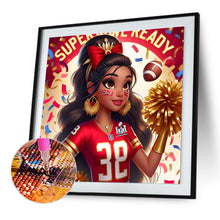 Load image into Gallery viewer, Diamond Painting - Full Round - Cheerleader girl (30*30CM)
