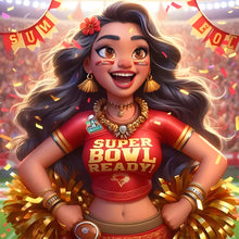 Load image into Gallery viewer, Diamond Painting - Full Round - Cheerleader girl (30*30CM)

