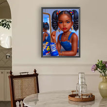 Load image into Gallery viewer, Diamond Painting - Full Round - Black girl (30*40CM)
