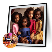 Load image into Gallery viewer, Diamond Painting - Full Round - Black Hip Hop Girl (40*40CM)
