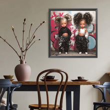Load image into Gallery viewer, Diamond Painting - Full Round - Black Hip Hop Girl (40*40CM)
