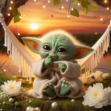 Load image into Gallery viewer, Diamond Painting - Full Round - Baby Yoda (40*40CM)
