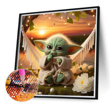 Load image into Gallery viewer, Diamond Painting - Full Round - Baby Yoda (40*40CM)
