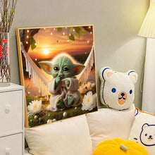 Load image into Gallery viewer, Diamond Painting - Full Round - Baby Yoda (40*40CM)
