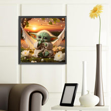 Load image into Gallery viewer, Diamond Painting - Full Round - Baby Yoda (40*40CM)
