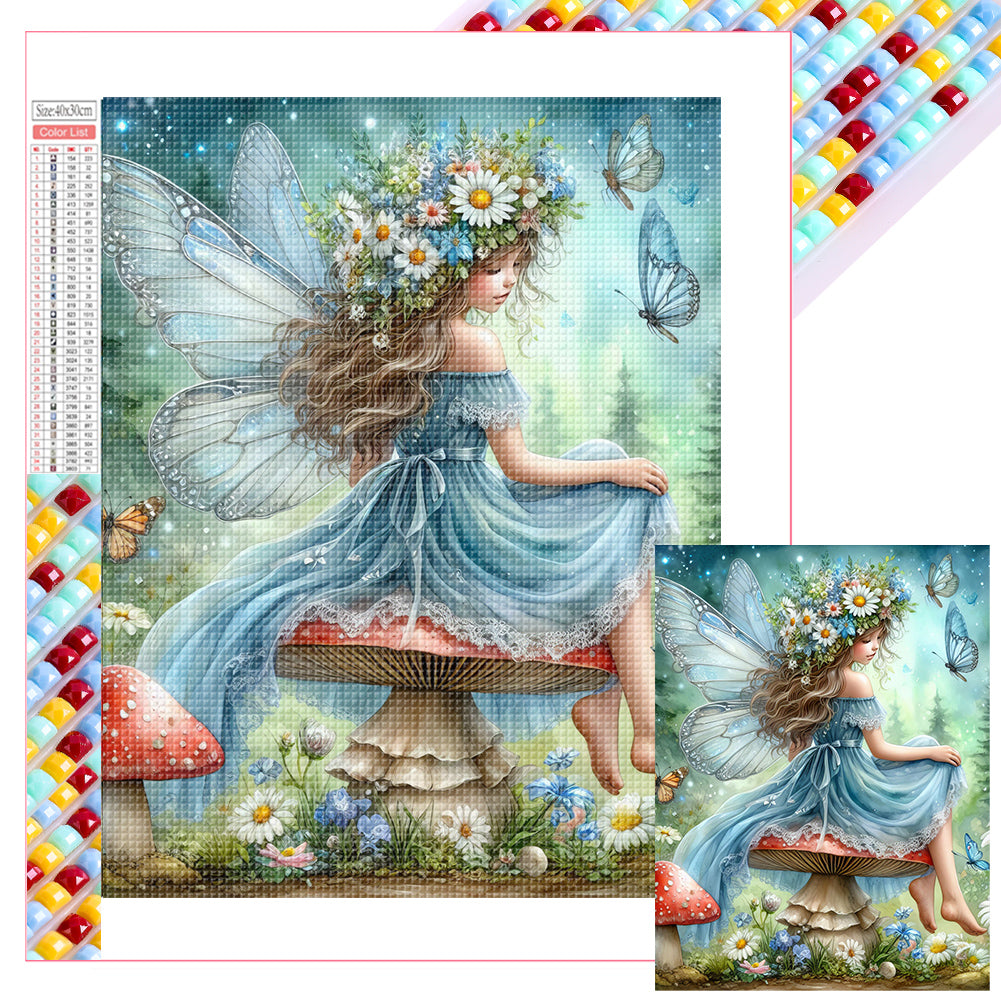 Diamond Painting - Full Square - Butterfly fairy (30*40CM)