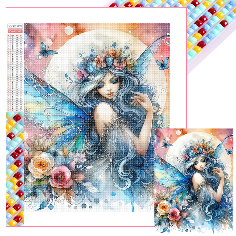 Diamond Painting - Full Square - Butterfly fairy (30*40CM)