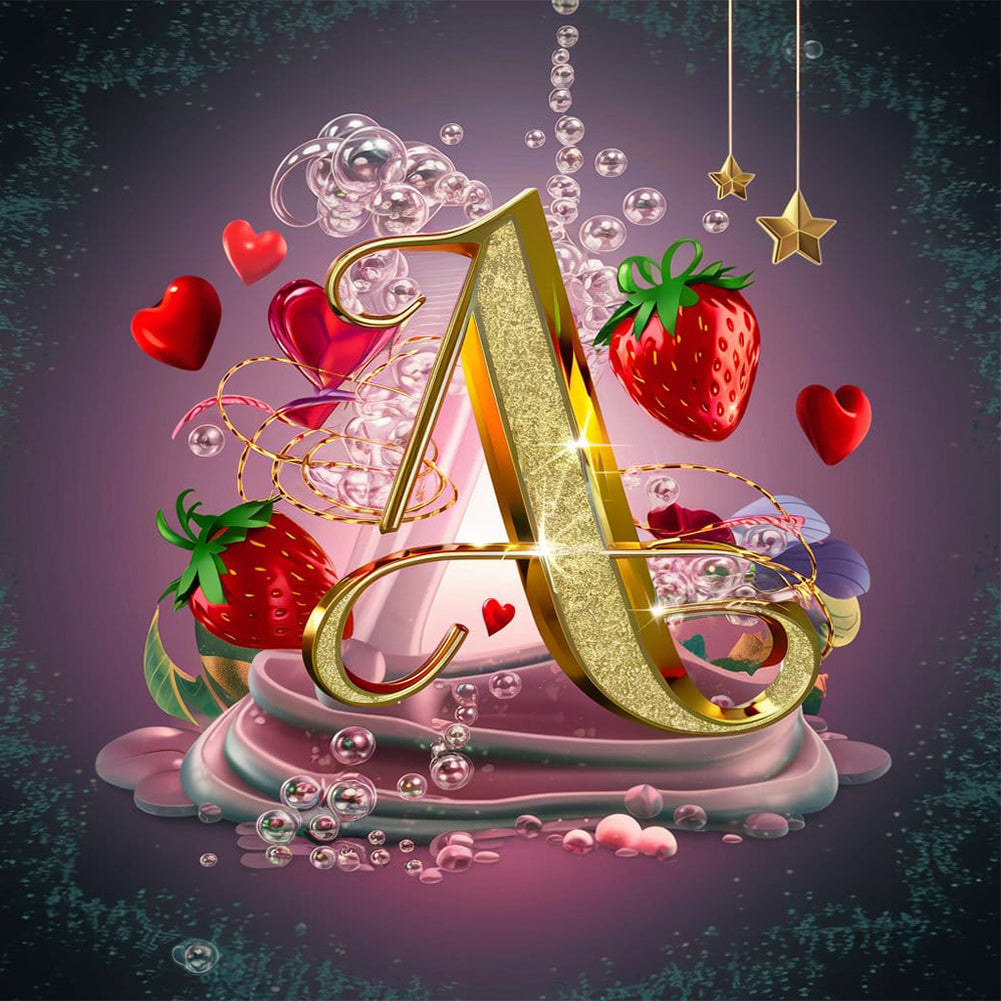 Diamond Painting - Full Round - Letter A (30*30CM)