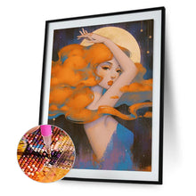 Load image into Gallery viewer, Diamond Painting - Full Round - Moon and Girl (30*40CM)

