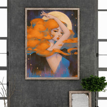 Load image into Gallery viewer, Diamond Painting - Full Round - Moon and Girl (30*40CM)
