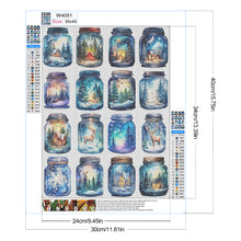 Load image into Gallery viewer, Diamond Painting - Full Round - Candy Jar Christmas Snow Scene (30*40CM)
