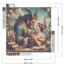 Load image into Gallery viewer, Diamond Painting - Full Round - Princess and Beast (40*40CM)
