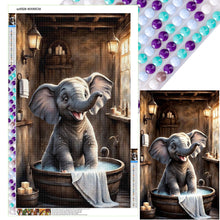 Load image into Gallery viewer, Diamond Painting - Full Round - Bathing Elephant (40*65CM)
