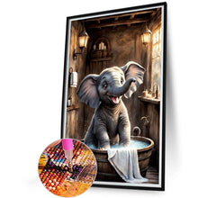 Load image into Gallery viewer, Diamond Painting - Full Round - Bathing Elephant (40*65CM)
