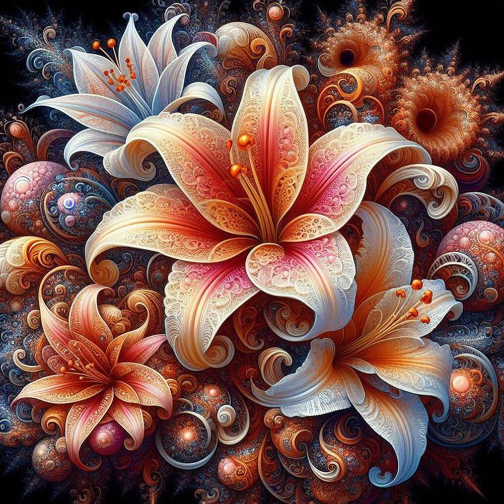 Diamond Painting - Full Round - Lily (40*40CM)