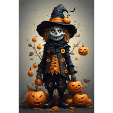 Load image into Gallery viewer, Diamond Painting - Full Round - Halloween Pumpkin Skeleton Man (40*60CM)
