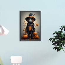 Load image into Gallery viewer, Diamond Painting - Full Round - Halloween Pumpkin Skeleton Man (40*60CM)
