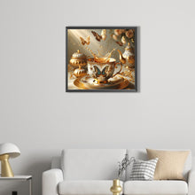Load image into Gallery viewer, AB Diamond Painting - Full Round - Butterfly teacup (50*45CM)

