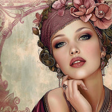 Load image into Gallery viewer, AB Diamond Painting - Full Round - Elegant girl (40*40CM)
