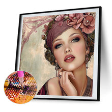 Load image into Gallery viewer, AB Diamond Painting - Full Round - Elegant girl (40*40CM)
