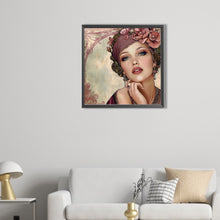 Load image into Gallery viewer, AB Diamond Painting - Full Round - Elegant girl (40*40CM)

