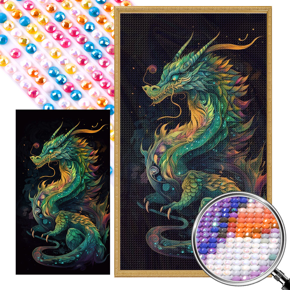 AB Diamond Painting - Full Round - Nature dragon (40*70CM)