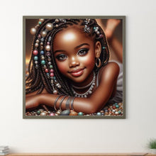 Load image into Gallery viewer, Diamond Painting - Full Round - Girl and beads (30*30CM)
