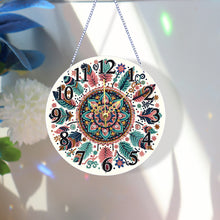 Load image into Gallery viewer, Acrylic Special Shaped Mandala 5D Diamond Painting Hanging Clock Art Craft
