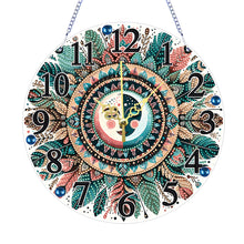 Load image into Gallery viewer, Acrylic Special Shaped Mandala 5D Diamond Painting Hanging Clock Art Craft
