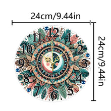 Load image into Gallery viewer, Acrylic Special Shaped Mandala 5D Diamond Painting Hanging Clock Art Craft
