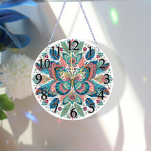 Load image into Gallery viewer, Acrylic Special Shaped Butterfly 5D Diamond Painting Hanging Clock Art Craft
