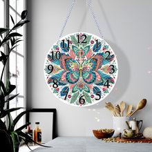 Load image into Gallery viewer, Acrylic Special Shaped Butterfly 5D Diamond Painting Hanging Clock Art Craft
